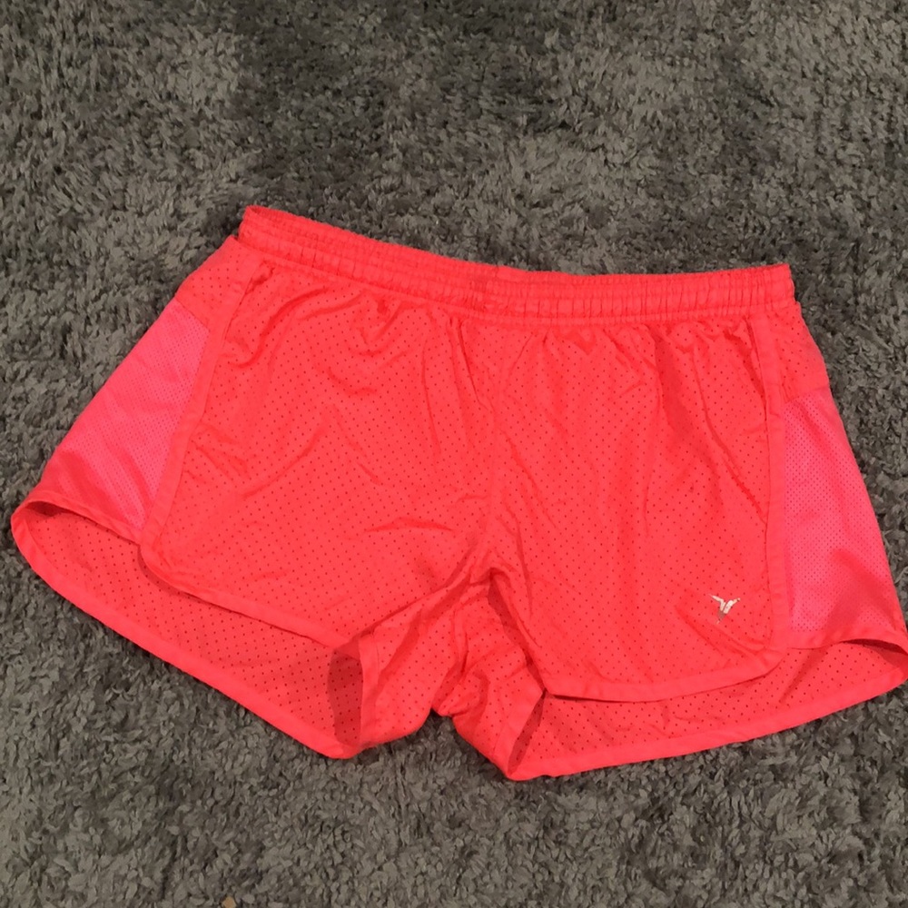 Neon pink Old Navy active shorts
